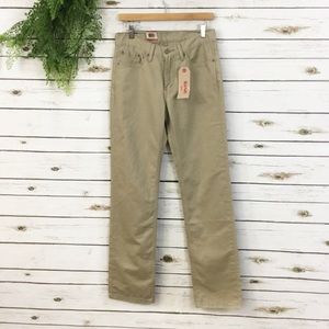 Levi's 514 straight tan khaki jeans pants 29 x 32 casual